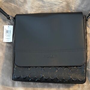 Coach Black Embossed Crossbody Bag